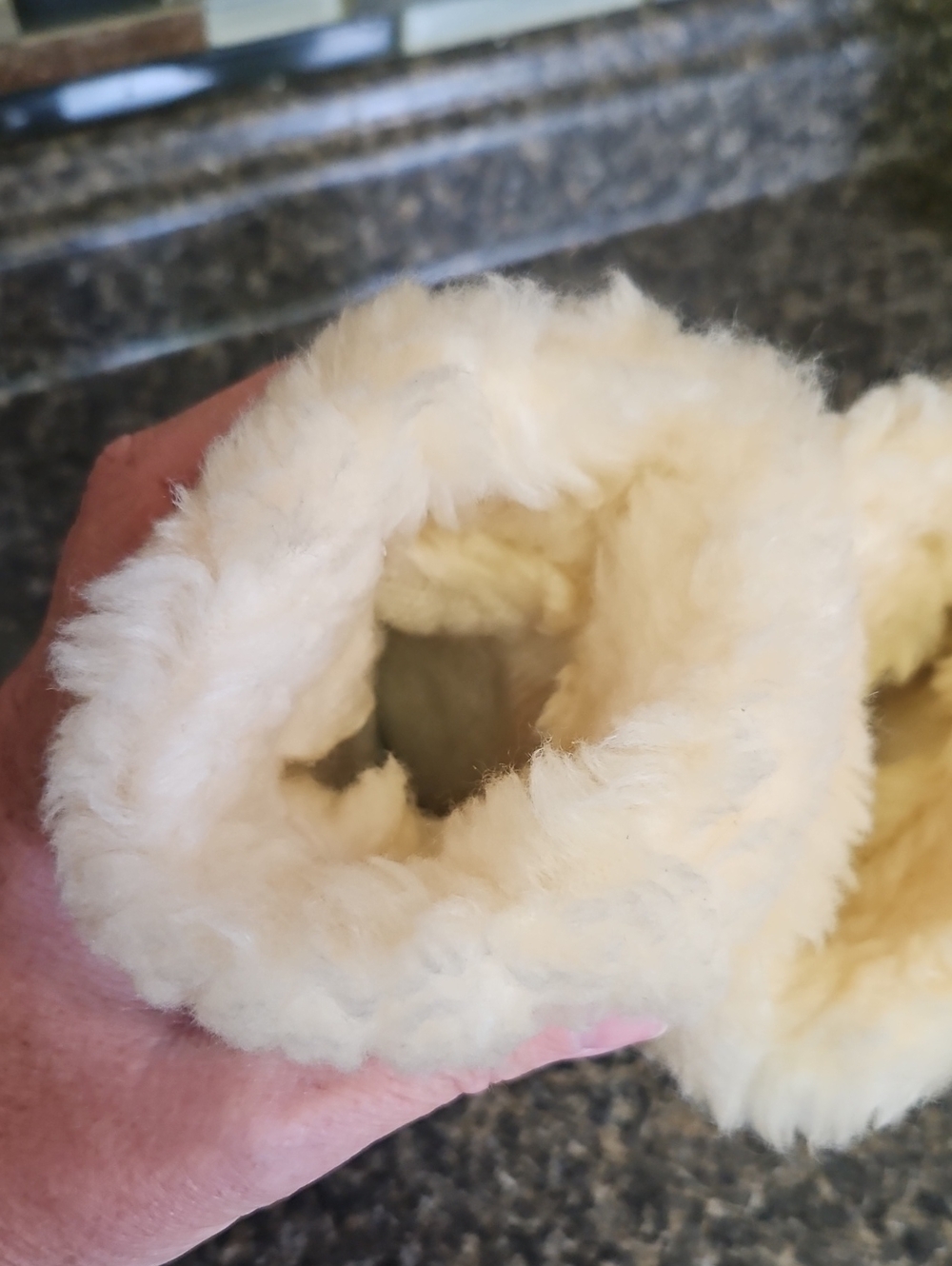 Genuine Leather Suede Fur Trim Mittens BNWT - Picture 9 of 10